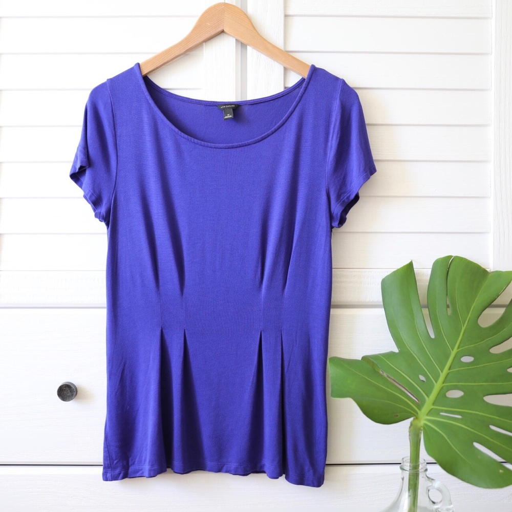 Ann Taylor Blue Knit Top